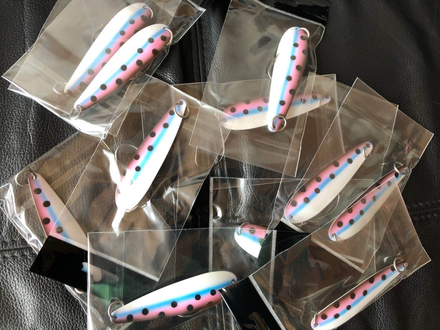 Esche: Schlepplöffel Glow Rainbow, ca. 95 mm – Nuovo (secondo la descrizione) da Arbon venduto da Helmuth 8