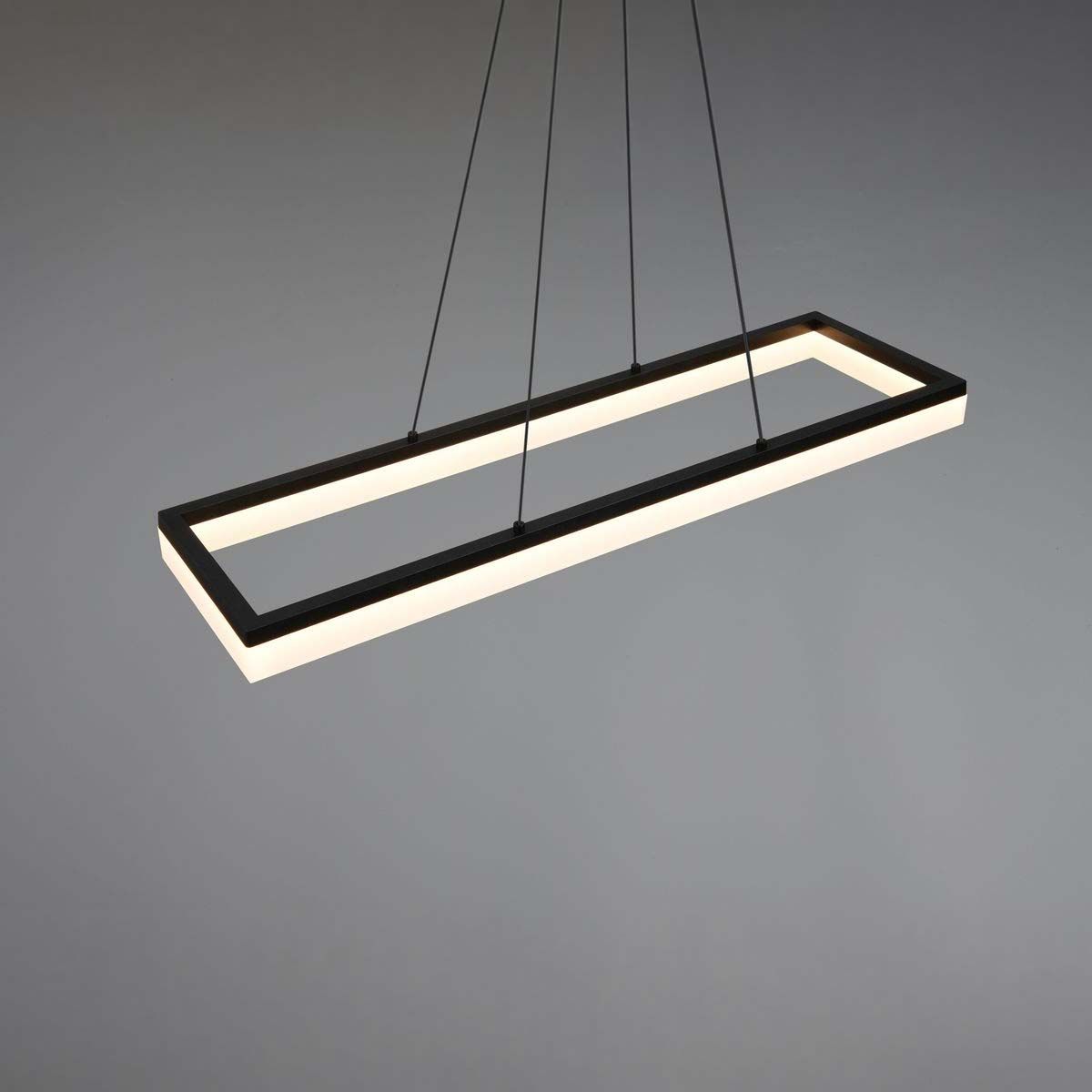 Lampadari & plafoniere: LED Pendelleuchte Schwarz, 70 cm x 20 cm – Nuovo (secondo la descrizione) da Kreuzlingen venduto da Smart-Light 3
