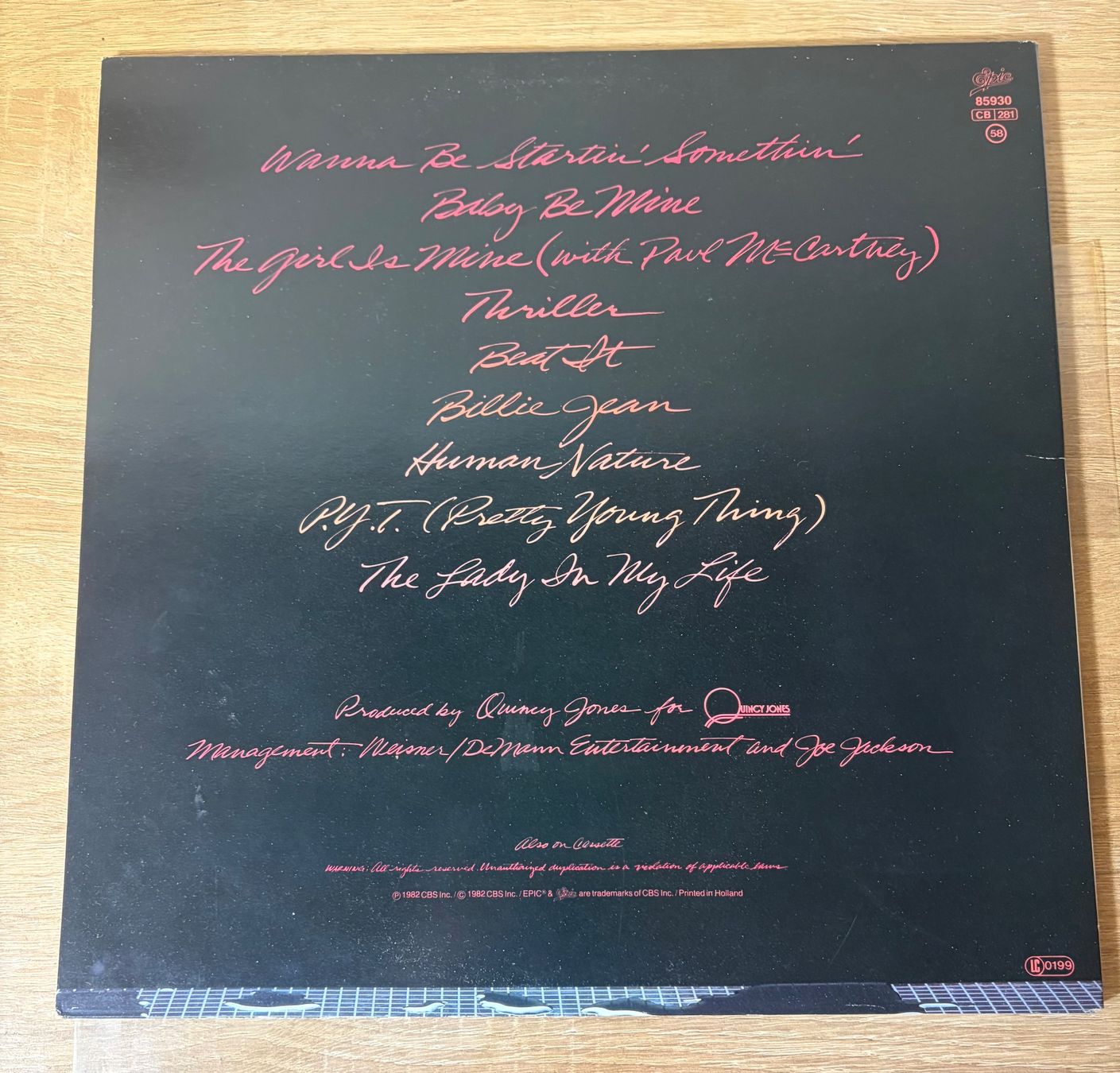 Schallplatten: Michael Jackson - Thriller 12" LP Album – Gebraucht aus Thusis von chur_city 3