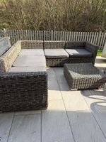 Rattan Lounge mit kissenbox