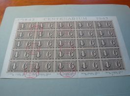 Bogen 1943 Centenarium, Teils ET-o, teils *