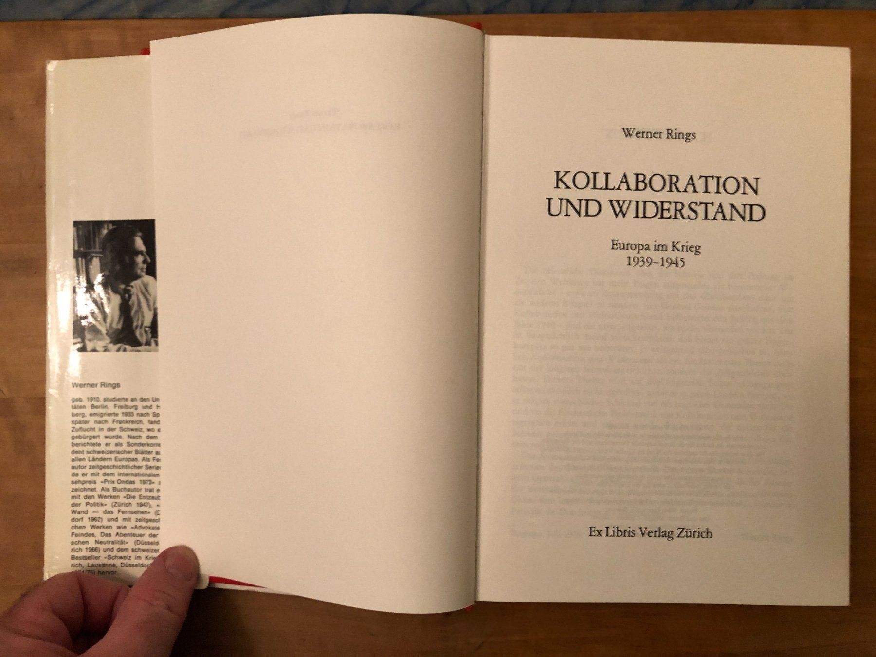 Livres: W. Rings: Kollaboration und Widerstand – D'occasion à Zürich par allp 1