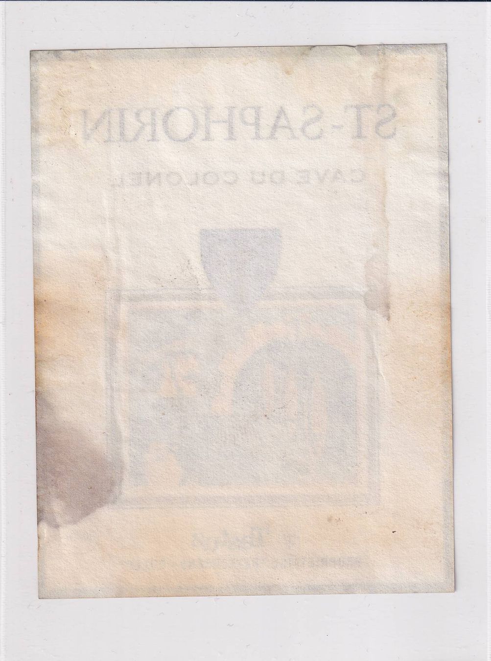 Carta: Etikette - St. Saphorin "Cave du Colonel" /bd – Usato da Hombrechtikon venduto da Rudolf07 1