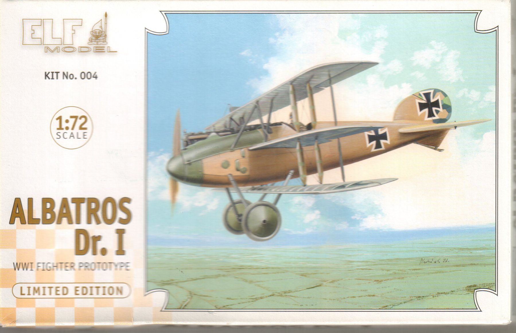 Kit di modellismo & Modellini statici: 1/72 Albatros Dr.I Elf Model 004 – Nuovo e nell'imballaggio originale da Sion venduto da mika-0926
