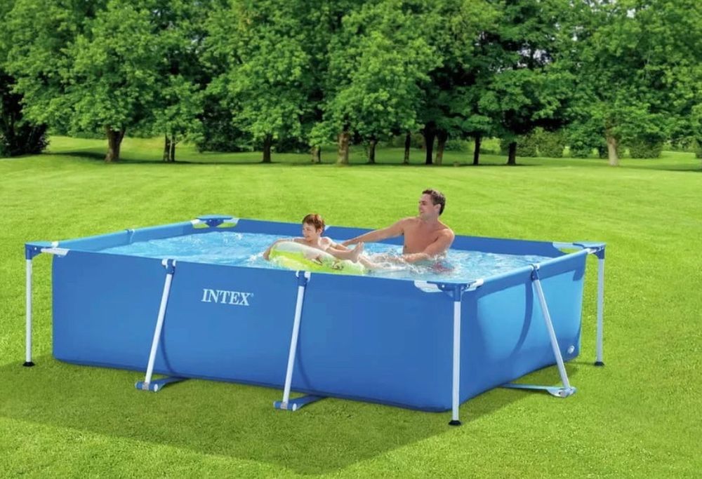 Intex neu Swimming Pool mit Pumpe Family (260 x 160 x 65 cm) Kaufen