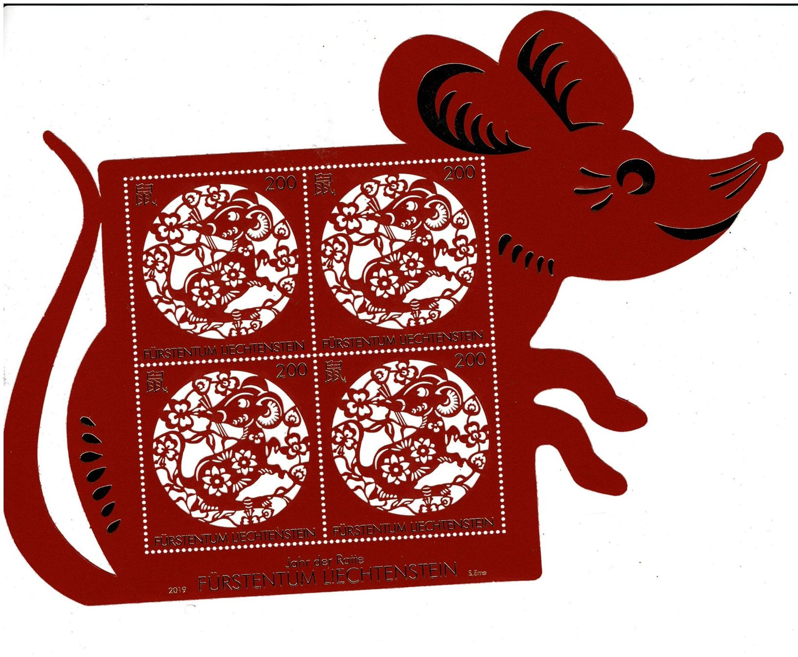 Alle Briefmarken: Jahr der Ratte 1KB ** – Neu (gemäss Beschreibung) aus Lausanne von Whorvath