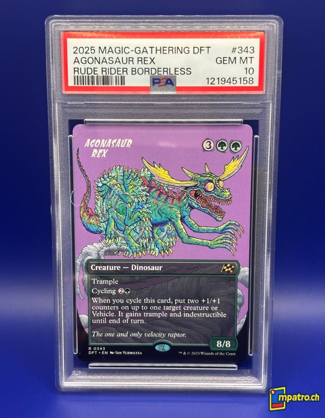Magic The Gathering Carte collezionabili: PSA 10 [MTG] Agonasaur Rex #343 Magic Aetherdrift – Usato da Baden venduto da mac_w6h8