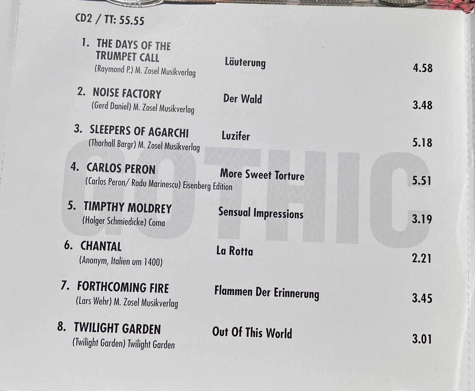 CD: 2 CD  The World of GOTHIC – Usato da Basel venduto da Cora3 4