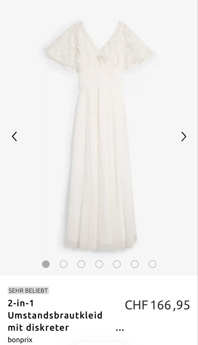 Kleider: Umstandsbrautkleid, 2-in-1, mit Spitze – Neu (gemäss Beschreibung) aus St. Gallen von ste_k7tp 6
