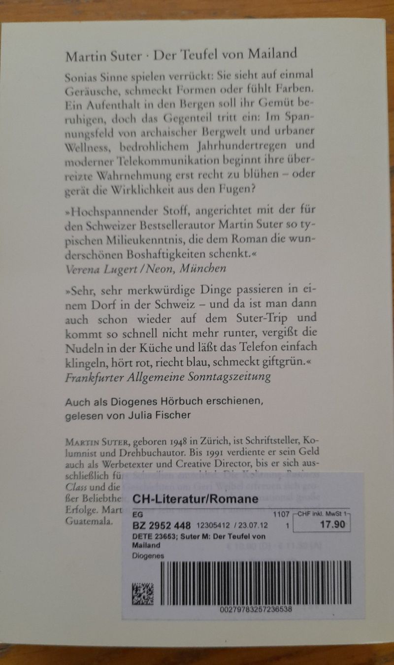 Libri: Roman "Der Teufel von Mailand" – Nuovo (secondo la descrizione) da Richigen venduto da lis_qql9 1