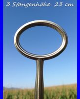 ETAGERE STANGENSET MINIOVAL SILBERMATT FÜR  3-LAGIGE ETAGERE