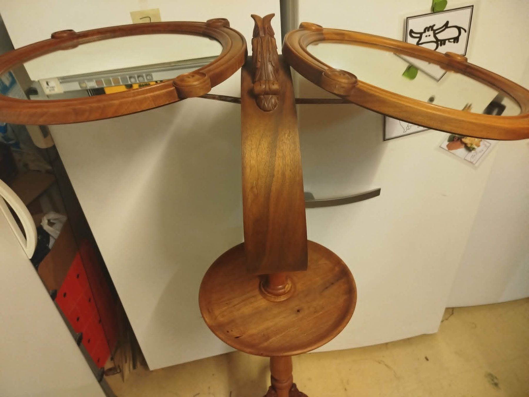 Specchi: Support de rasage ou miroir de maquillage réglable – Usato da La Chaux-de-Fonds venduto da Emmaus2300CDF 3