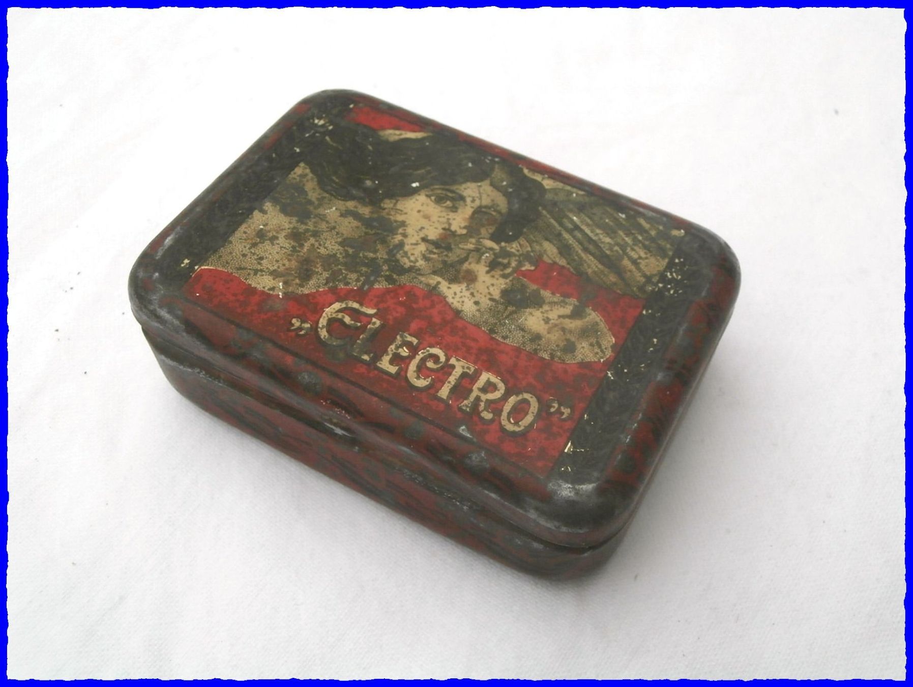 Dosen: Blechdose "ELECTRO"  - 8.5x5 Pneuflickzeug - um 1925 – Gebraucht aus Worblaufen von Re_mo81 1