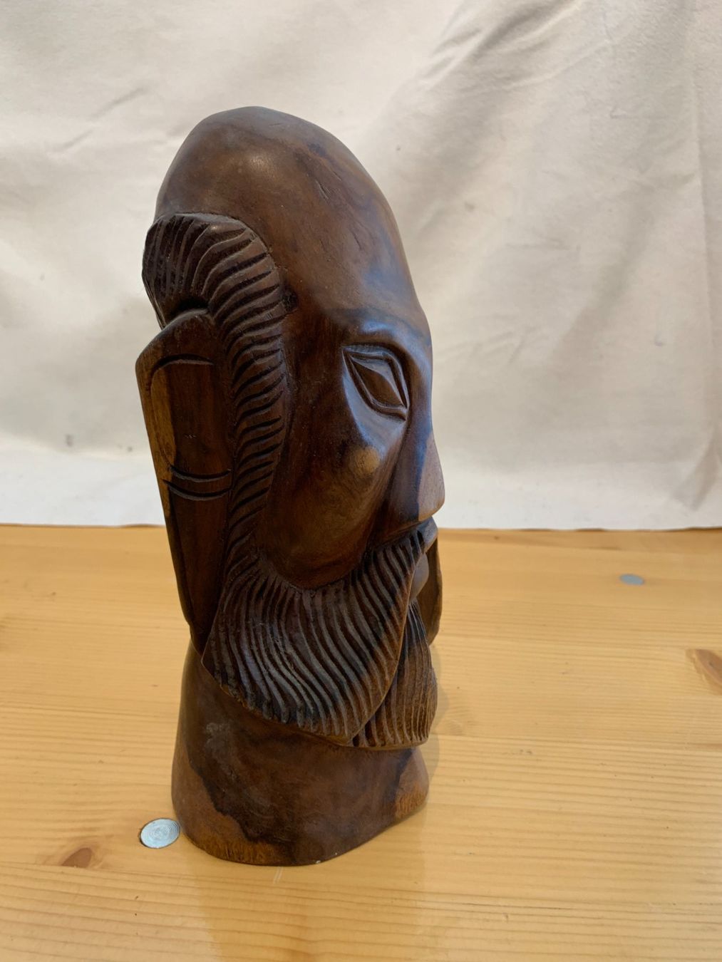 Statuette: Holzfigur Old Island chef Okefe aus Mirkronesien – Usato da Mumpf venduto da dadaboygugulini 3