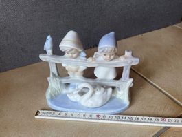 ARTMARK Ceramics - sculpture deux enfants hollandais vintage