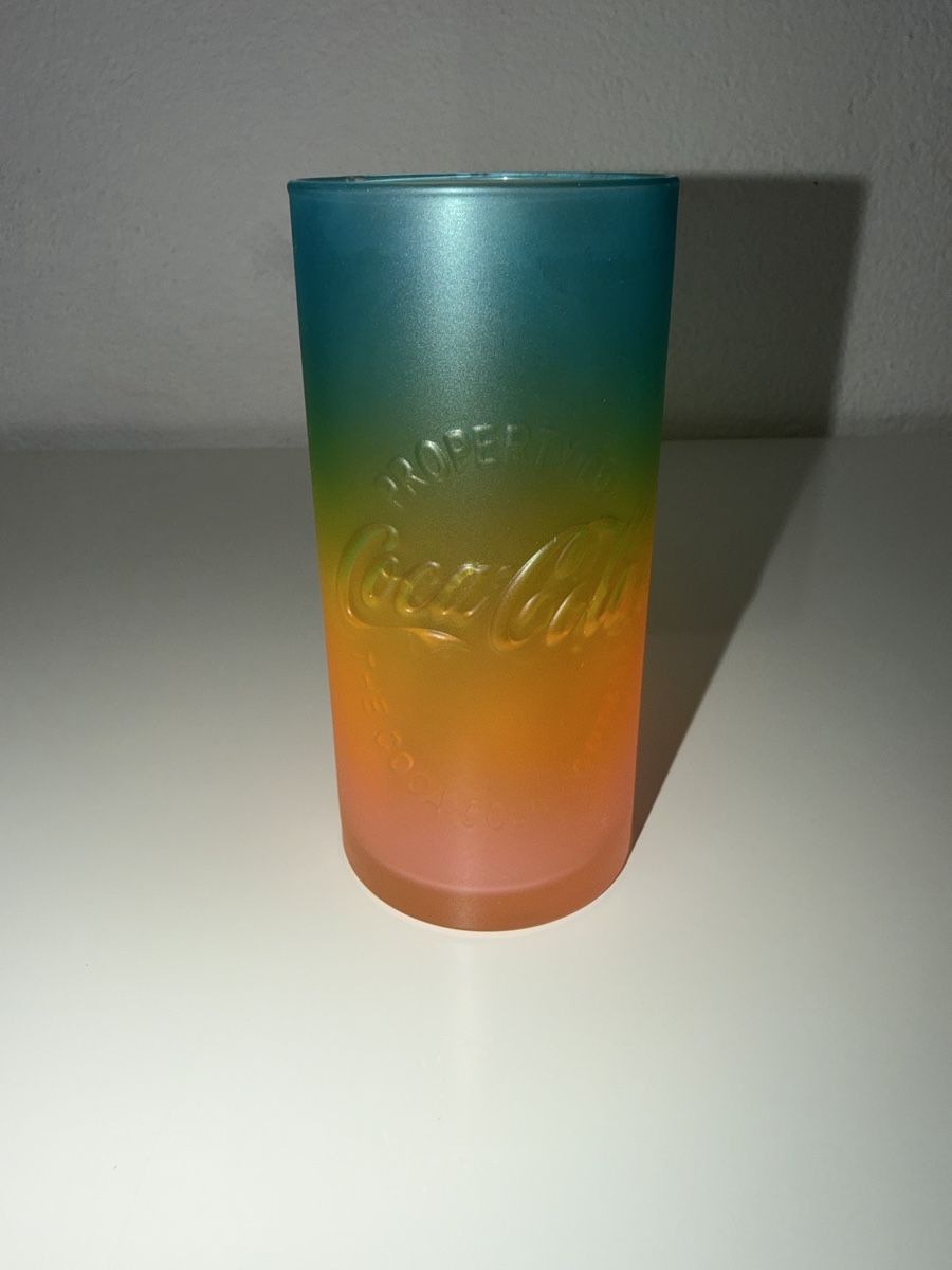 Bicchieri: Bicchiere Coca-Cola Mc Donalds Rainbow – Usato da Quartino venduto da Ed35