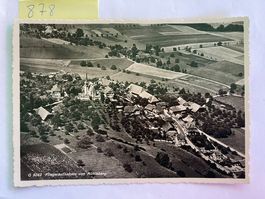 alte Ansichtskarte Mühleberg Fliegeraufnahme
