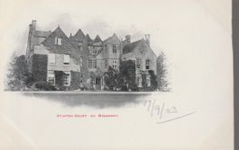 old UK Postcard BROADWAY - STANTON COURT, NR Smith's series