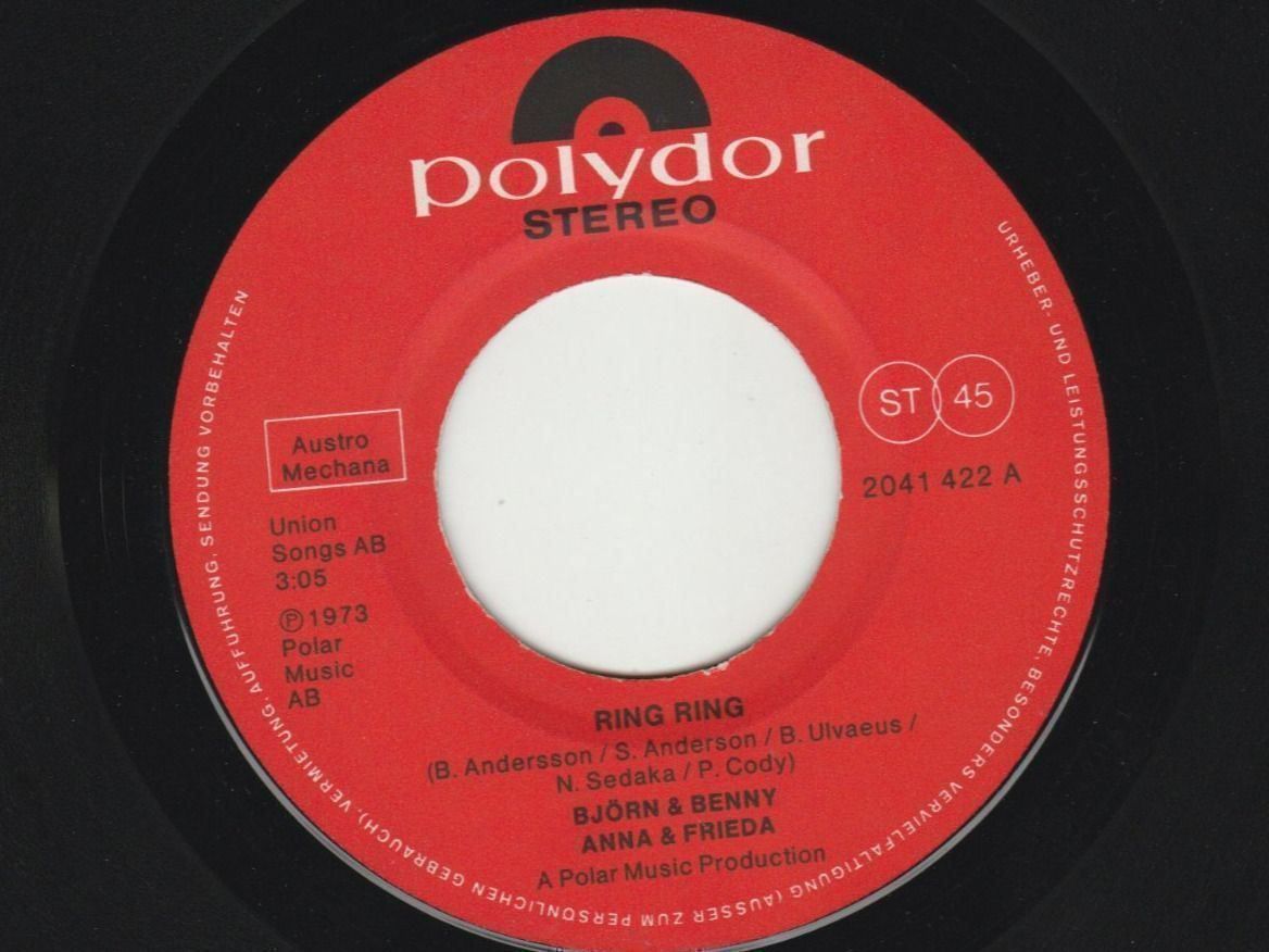 Vinyles: ABBA - Ring Ring 1973 7" Vinyl – D'occasion à Tübach par JamesStone 5