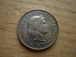 (H6) 5 Rappen 1879  UNZ