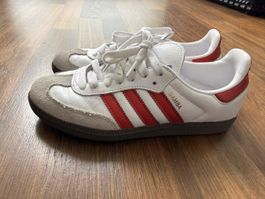 Adidas Samba Sneakers Red and White Size 38 