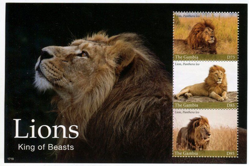 Alle Briefmarken: Block "Löwen". Gambia – Neu und originalverpackt aus Basel von Butsch5