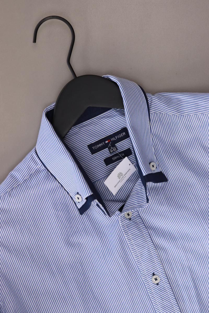 Hemden: Tommy Hilfiger Langarmhemd Gr. L blau – Gebraucht aus Neustadt an der Waldnaab von SecondLifeFashion 2