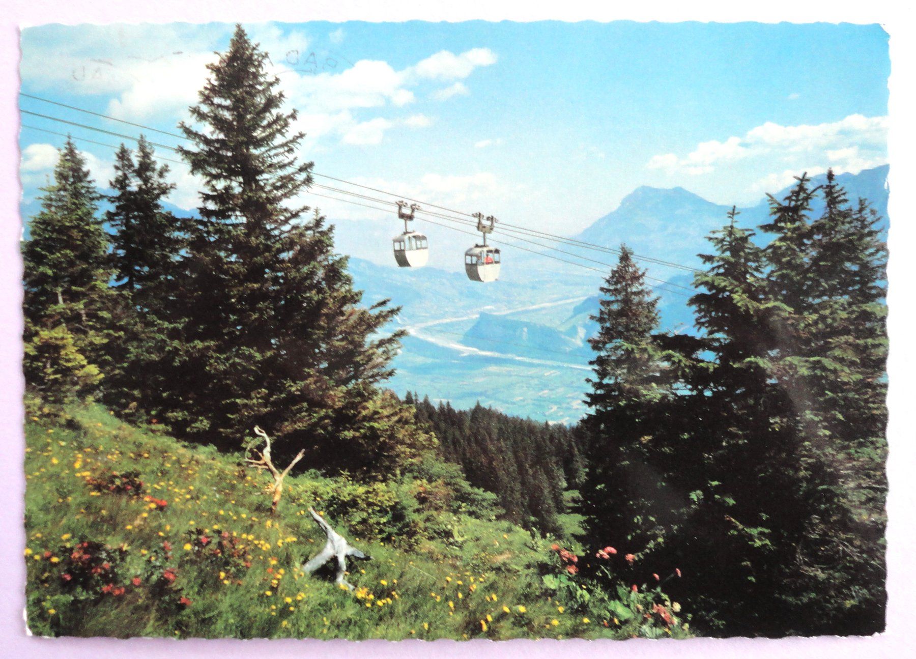 Cartoline postali: Bergbahn Bad Ragaz - Pardiel 1630 m – Usato da Fétigny venduto da Billy2miny