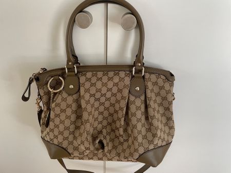 Gucci Sukey Satchel Tasche, Top Zustand, khaki