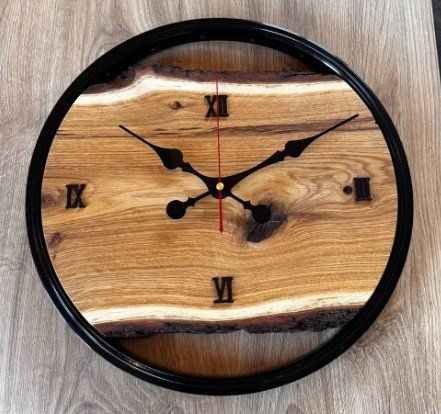Orologi da terra & Orologi da parete: Holz Wand Uhr Eiche eichenholz geräuschlos – Nuovo (secondo la descrizione) da Widnau venduto da Senna7