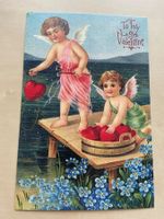 AK neu Amor 💘  Valentinstag Kitsch Nostalgie Herzen