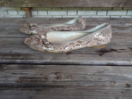 Paul Green Ballerinas Schlangenoptik Gr. 7,5 / 41,5 - 42391