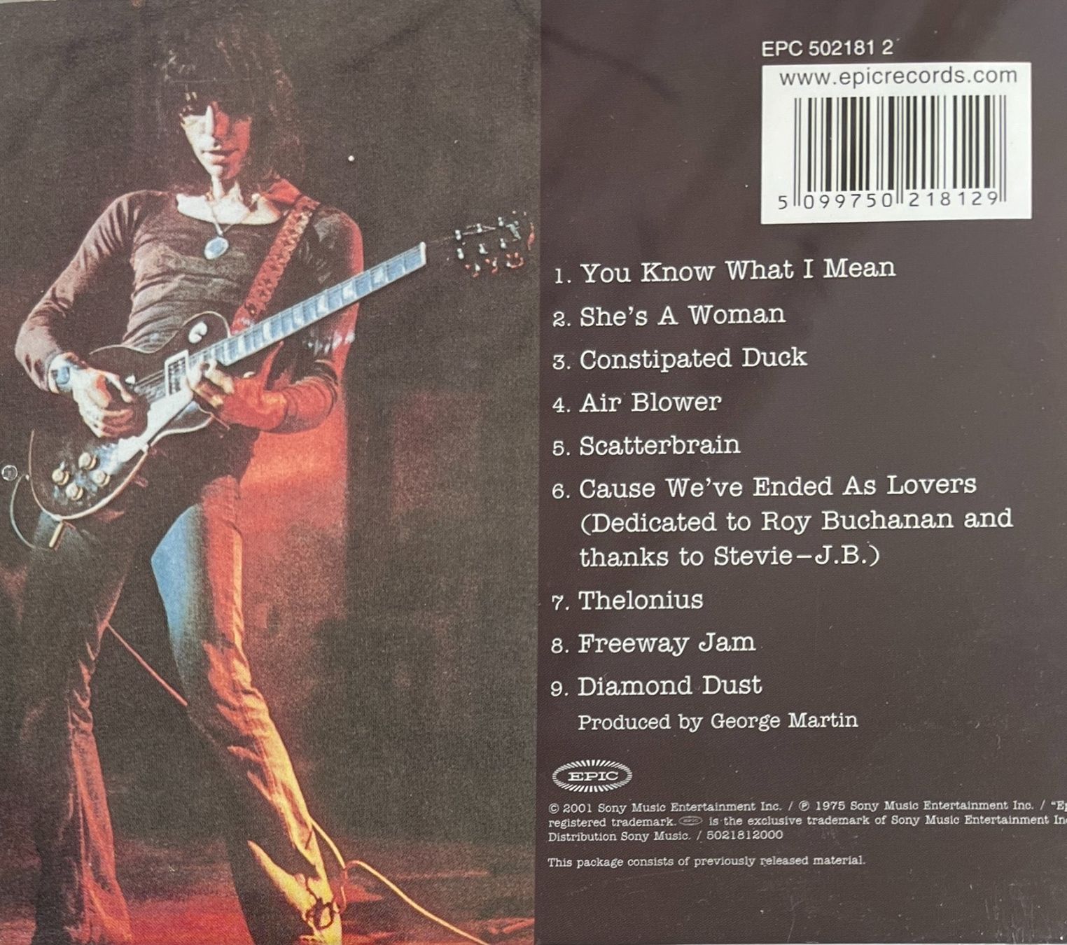 CD: JEFF BECK / Blow By Blow – Usato da Bischofszell venduto da kustavi 1