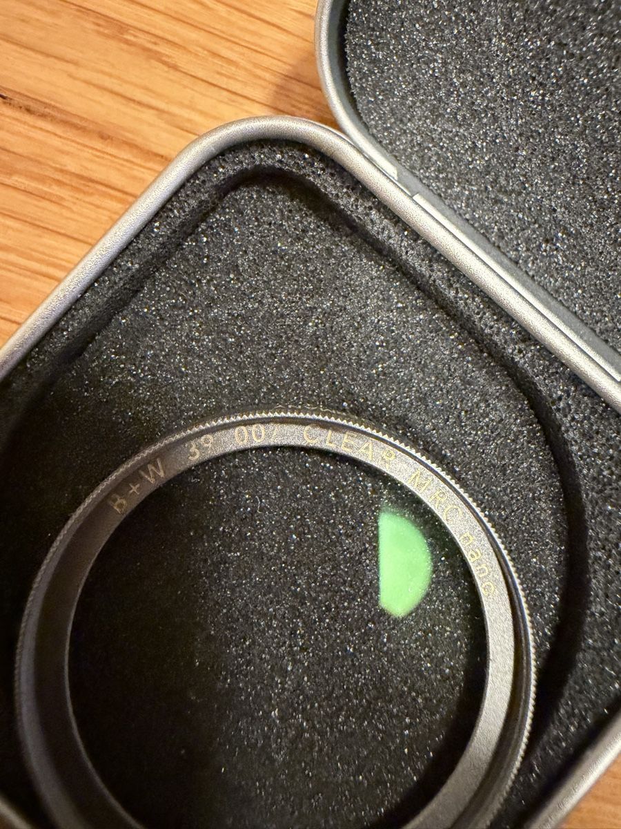 Filtri: B+W Filter 39mm Clear MRC Nano, T-PRO – Usato da Jegenstorf venduto da r_bue 1