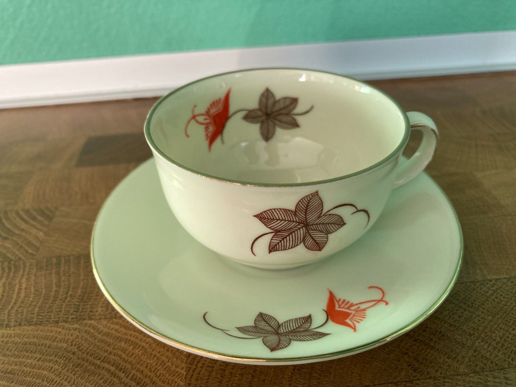 Tazze: Antike  Espressotasse Moccatasse mit Untertasse – Usato da Subingen venduto da Etageren 5