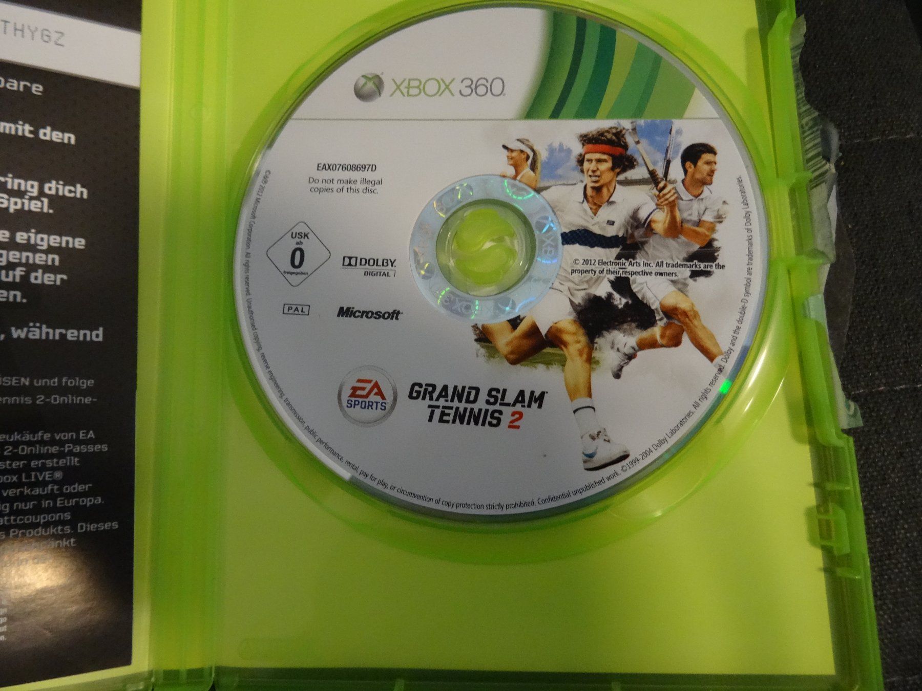 Spiele: Grand Slam Tennis 2 XBOX 360 – Gebraucht aus Olten von Disc-Ausverkauf 1