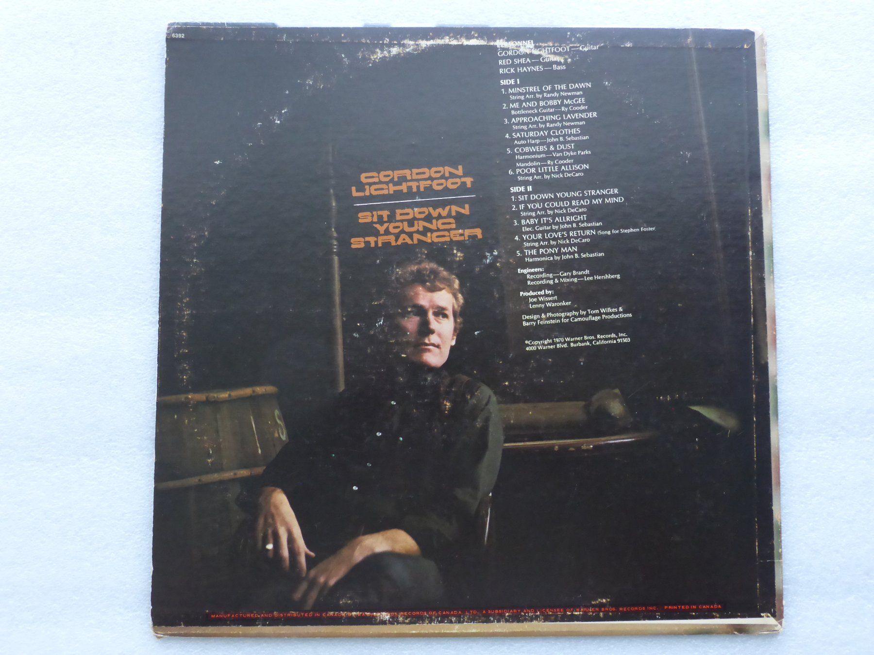 Dischi in vinile: VINYL  LP   GORDON LIGHTFOOT – Usato da Küssnacht am Rigi venduto da Sunnestrahl 3