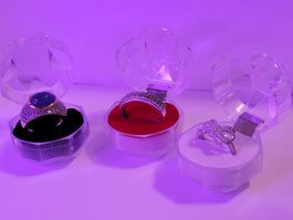 5x Schachtel für Ring Verpackung Geschenk Schmuck Kasten Box
