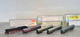 Spur N Konvolut 38 / Arnold Dampflok 2210 + 4 Wagen DSG etc.