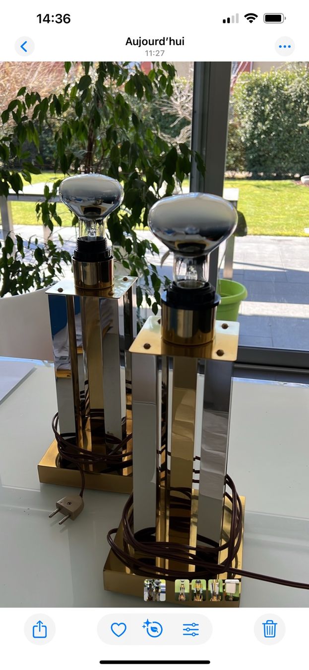 Lampade: Paire de lampes vintage – Usato da La tour de peilz venduto da Tecnop 3