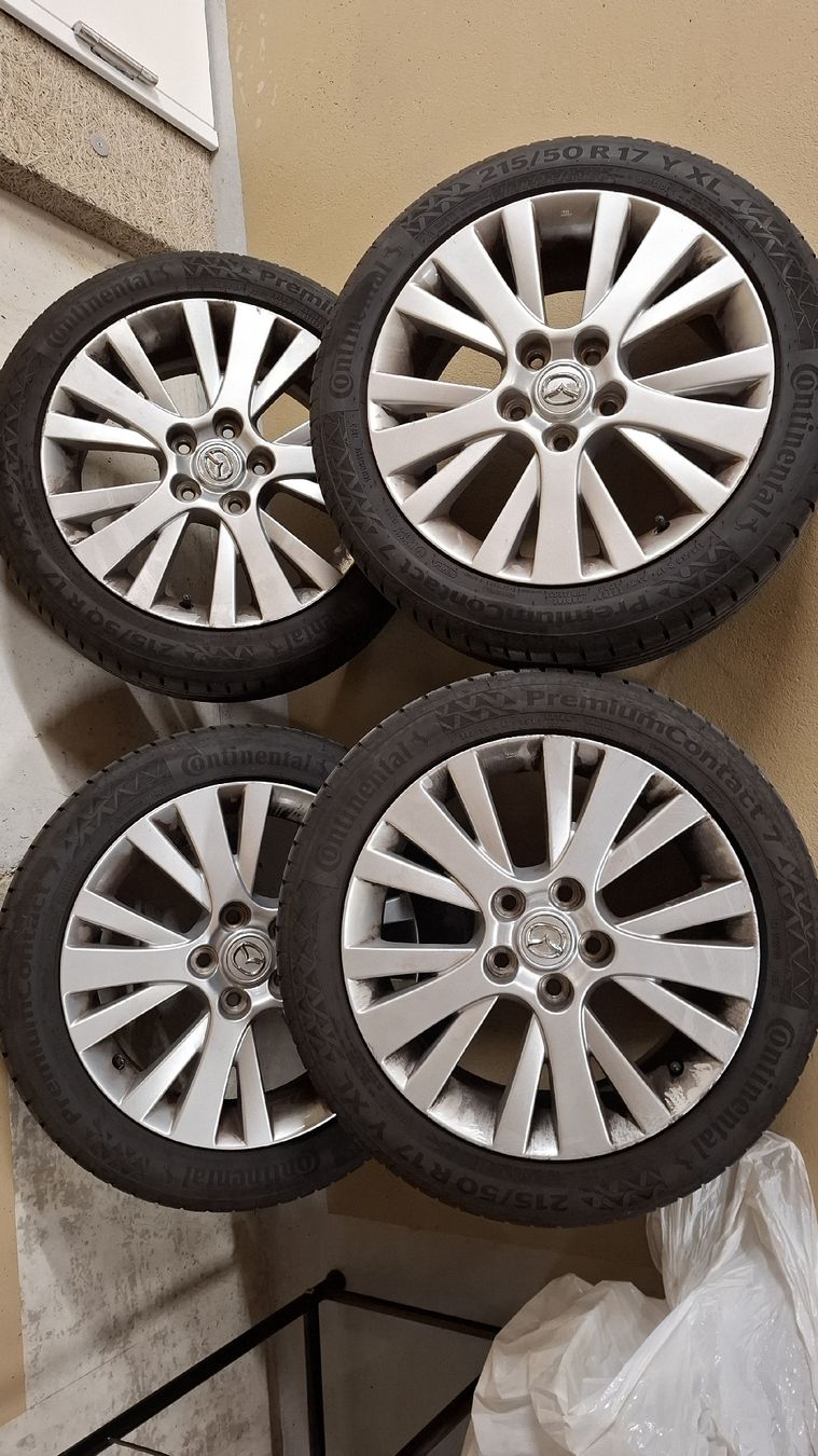 Mazda Felgen: Mazda 6 Alufelgen 17 Zoll mit Continental Sommerreifen – Gebraucht aus Zuchwil von smu_9rm5