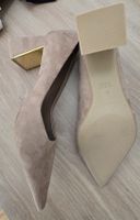 Zara Pumps beige Wildleder Optik Absatz Grösse 38 neu