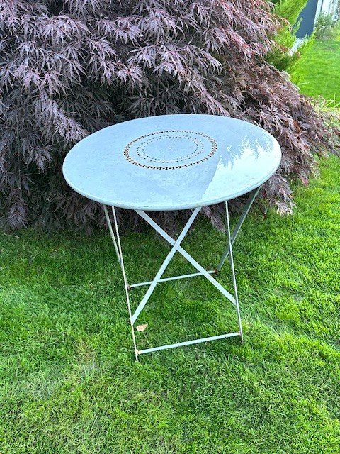 Set di tavolo e panche: aLteR GaRtentisCh miT  KLappsTuhL – Usato da Winkel venduto da zeho 4