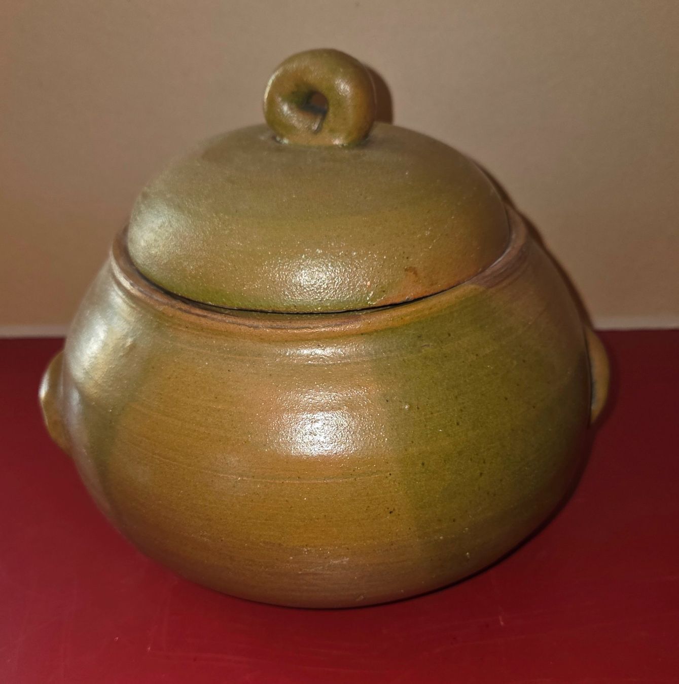 Piatti di portata: Plat en terre cuite émaillée avec couvercle – Nuovo (secondo la descrizione) da Corserey venduto da ded_7fys