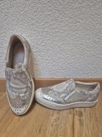MJUS Sneaker Silber Schlangenmuster Grösse 36 Damen Leder