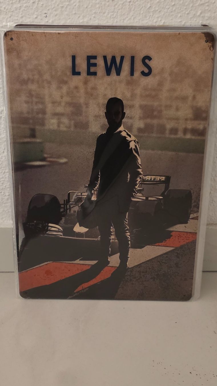 Insegne: Blechschild Formel 1 Lewis Hamilto – Nuovo e nell'imballaggio originale da Wangen SZ venduto da Charlie_Firpo
