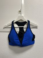 Sehr schöner, blau-schwarzer Sport-BH von Reebok