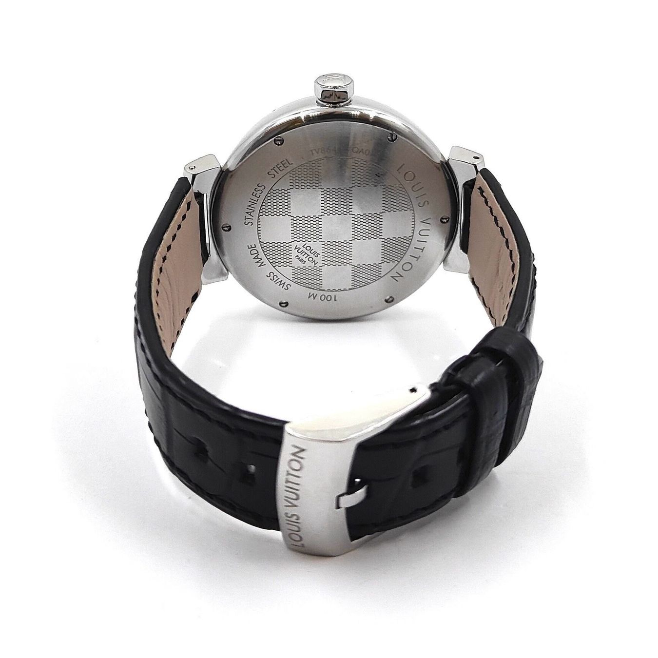 Louis Vuitton Orologi: Louis Vuitton Tambour Damier Graphite – Usato da Montreux venduto da CashPay_Montreux 6