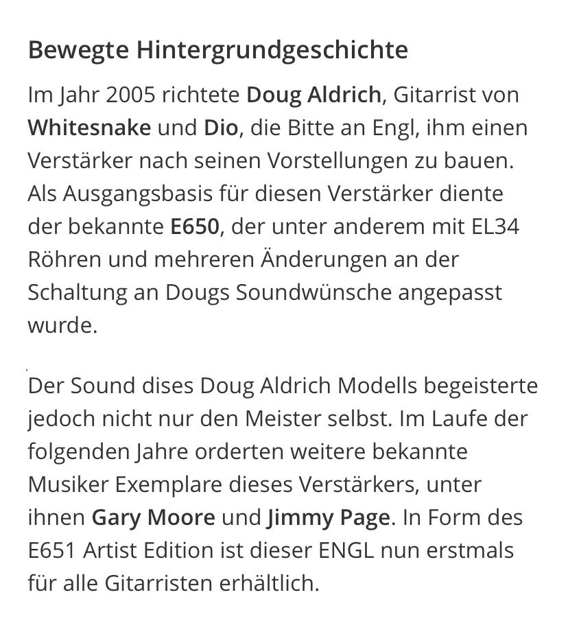 Engl Amplificatori: Engl Artist fast wie NEU – Usato da La Neuveville venduto da Mili. 2