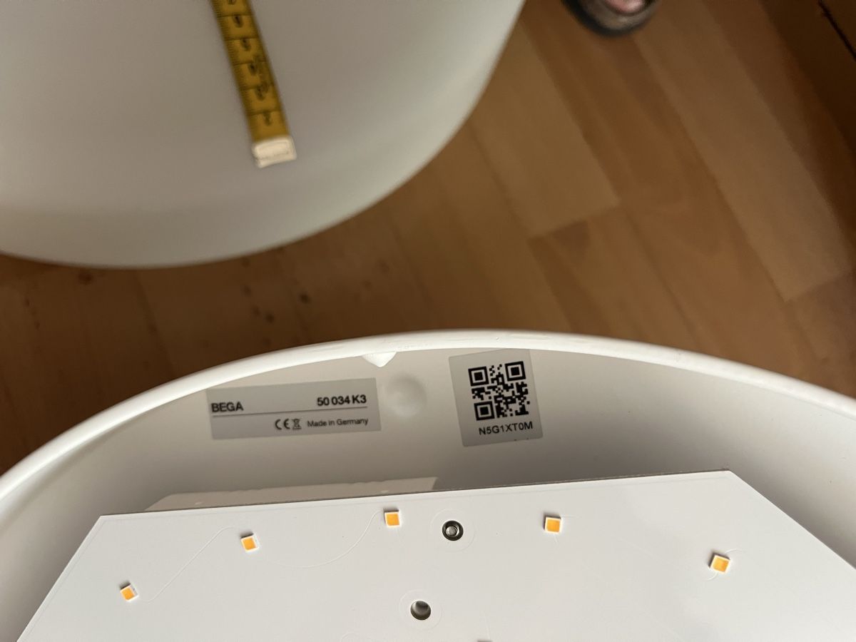 Lampadari & plafoniere: bega deckenleuchte lampe weiss rund glas – Usato da Zürich venduto da Princessmia 3